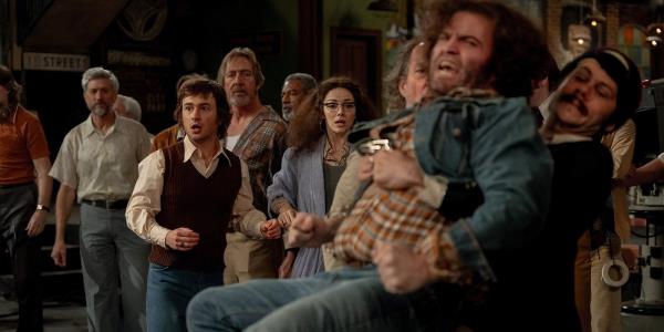 A man is almost removed from set in Saturday Night still