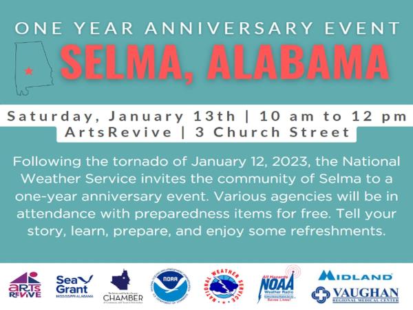 Selma tornado anniversary