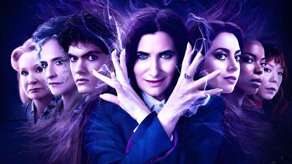 Agatha Harkness and the cast of Agatha All Along together