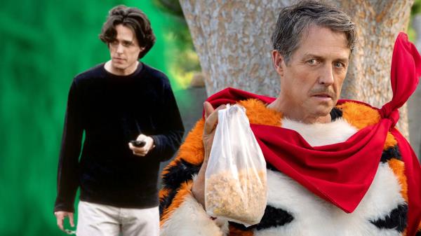 Hugh Grant in Bridget Jo<em></em>nes Diary and as Tony the Tiger in Unfrosted