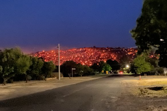 Power outages have raised safety co<em></em>ncerns over emergencies in Euroa, such as this fire in 2020.