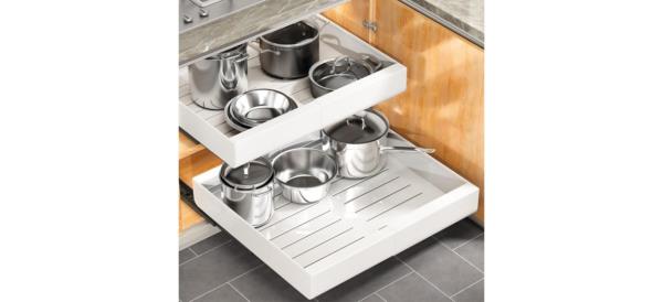 Cookware on Kitstorack Pull out Cabinet Organizer