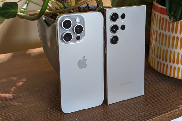 Like the iPhone 15 Pro, the S24 Ultra comes with a titanium f<em></em>rame.