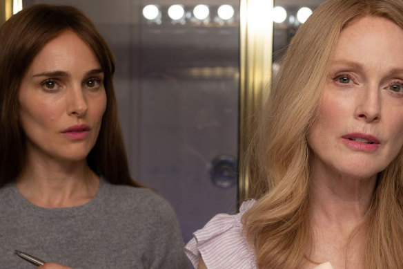 Julianne Moore and Natalie Portman in Todd Haynes’ melodrama May December.